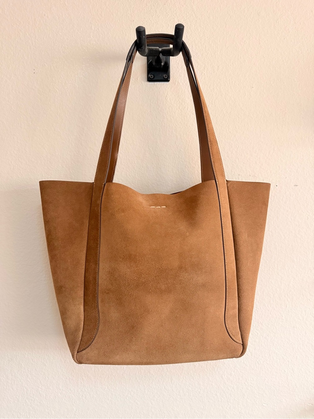 Coach Tan Brown Suede Hadley XL Tote - Picture 2 of 8